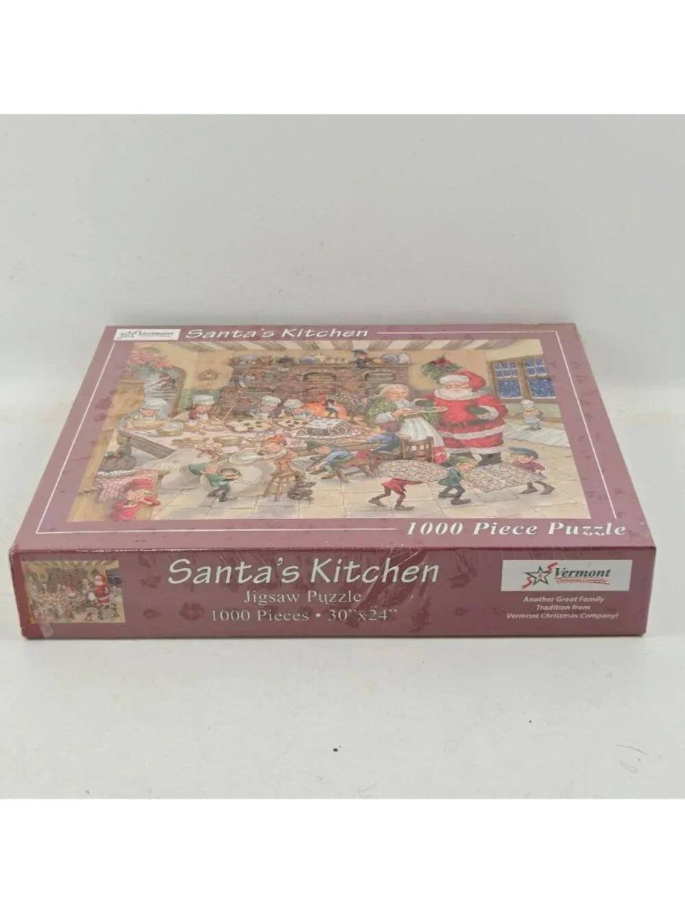Santas Kitchen 1000 Piece Jigsaw Puzzle Vermont Christmas Company NIP USA